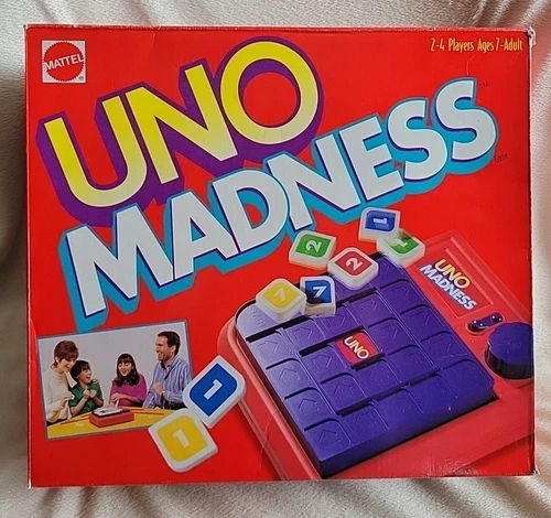 Vintage Mattel Uno Madness 1995 Game Works Complete No Instructions