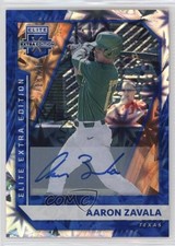 2021 Panini Elite Extra Edition Blue Signatures 18/20 Aaron Zavala #38 Auto v5x