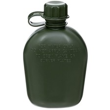 MFH US Plastikfeldflasche oliv BPA frei 1 L Feldflasche Outdoor BW Trinkflasche