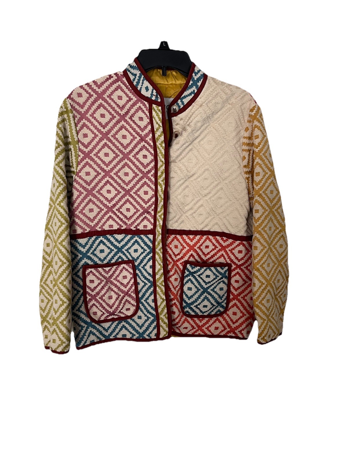 FRNCH Paris Multicolour Patchwork Diamond Quilted… - image 5