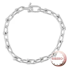 TIFFANY&Co. hardware small link bracelet Silver