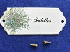 Vintage Antique Retro Style Toilet Toilettes Metal Door or Wall Sign