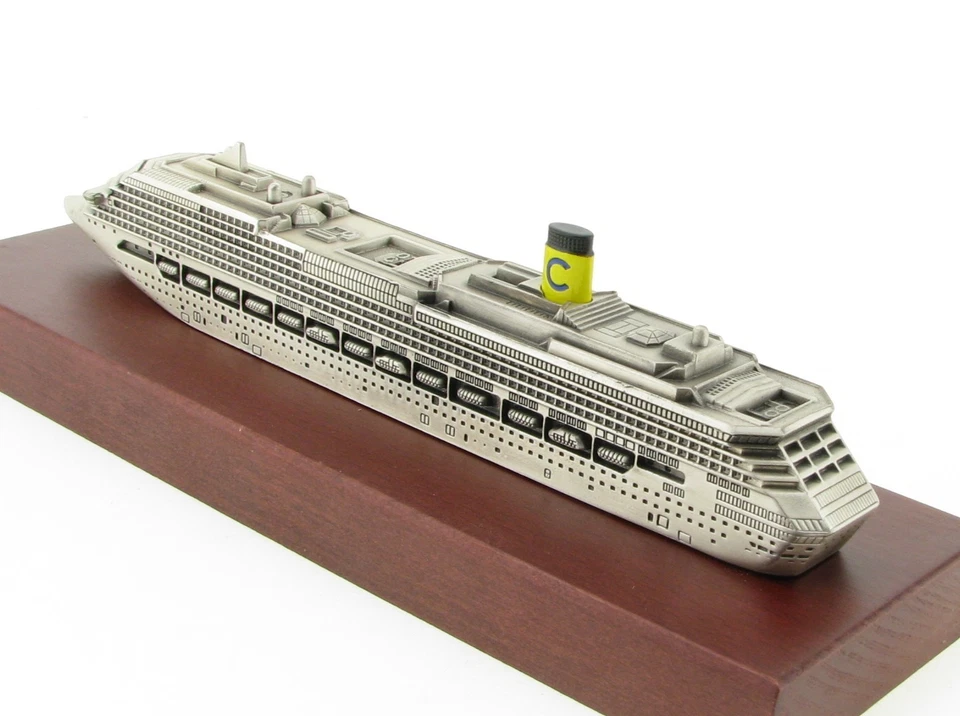 Costa Pacifica Kreuzfahrtschiff Cruise Ship 1:1400 Metall Modell Schiff ideafp - Bild 4 von 4