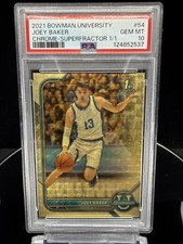 Marketplace image: Joey Baker 2021 Bowman University Chrome-Superfractor 1/1 #54