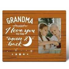 Grandma Picture Frame Gifts, I Love You to The Moon  Back, Mother's Day Gift...