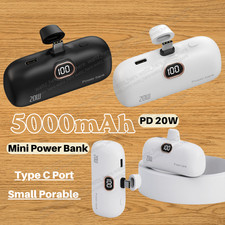5000mAh Mini Portable Pocket Battery Charger Power Bank 20W For i Phone Android