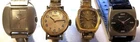SEIKO 11-3480 11-0039 11-5189 11-7009 4 VINTAGE GP & STEEL WIND UP LADY WATCHES