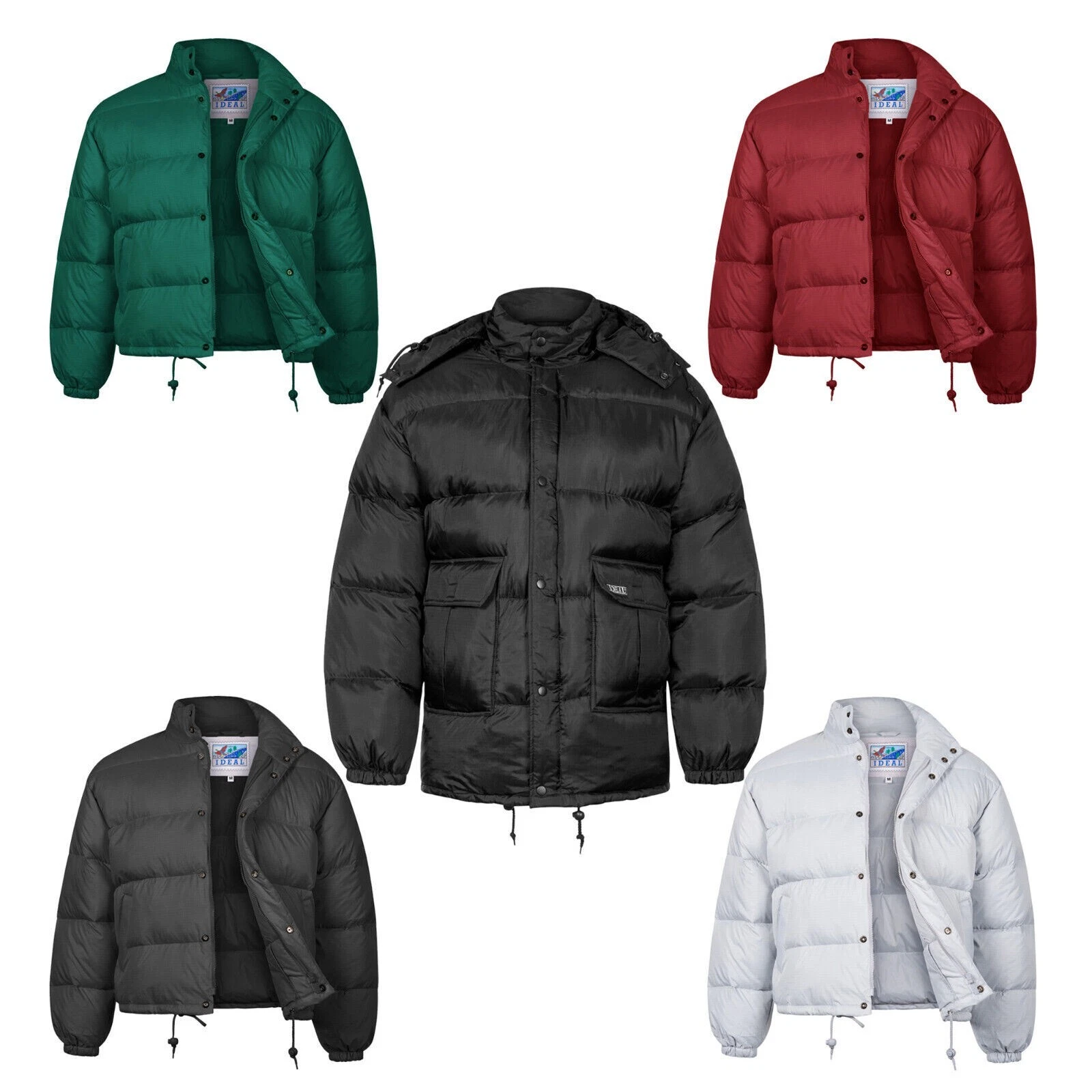 Insulated Puffer Jacket Feather Duck Down Hiking Camping Warm Padded Hooded Coat
Opens in a new wind