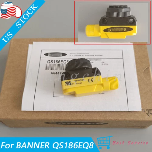 Brand New Banner QS186EQ8 Opposing Photoelectric Sensor Switch 10-30V 20m