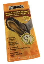 HotHands Air Activated Adhesive Insole Foot Warmers Up to 9 Hrs of Heat Exp 2025