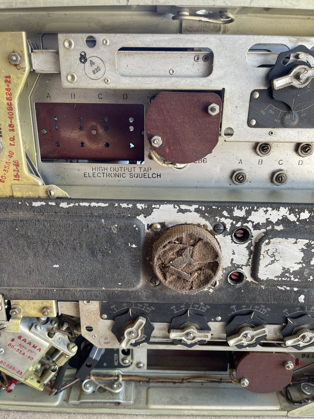 Vintage 1960s Bendix US Army tube radio reciever transmitter bc-624-c 625-am