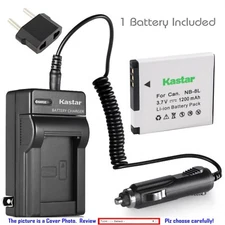 Kastar Battery and Normal Charger Kit for Canon NB-8L NB8L Canon CB-2LA CB-2LAE