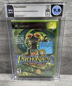 9.8 A+ 1ST PRINT GOLD DISC SWEEPSTAKES! Psychonauts Xbox WATA NOT CGC VGA