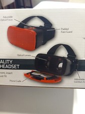 New red Virtual Reality Smartphone Headset - Fits iPhone, Samsung  Others