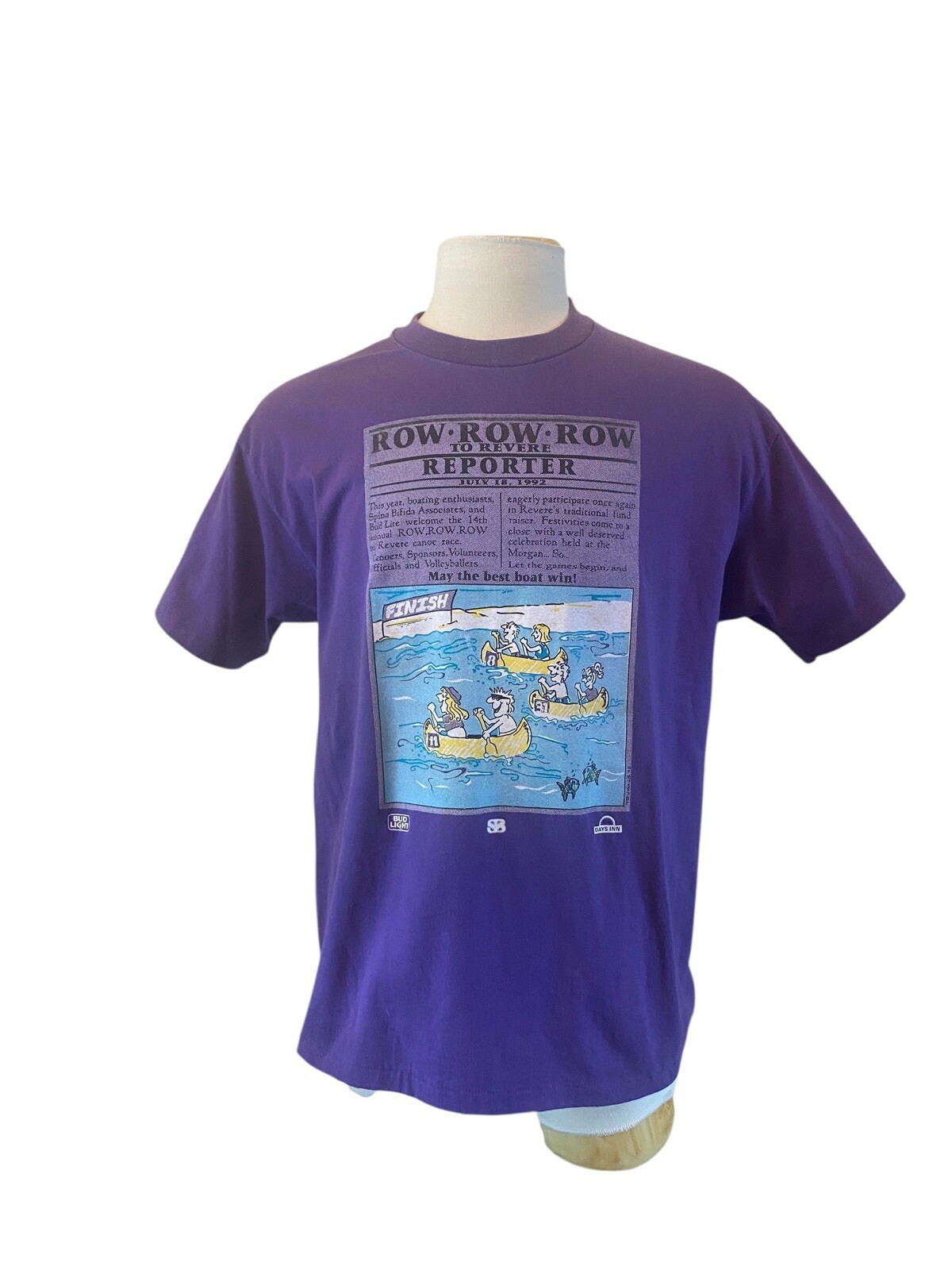 Maglietta Vintage Fila Fila Fila To Revere Reporter Uomo XL Nautica Punto Singolo