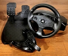 Playstation Thrustmaster T80 Racing Steering Wheel, Pedals, & Mount