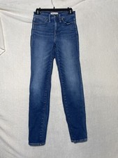Madewell Women’s Jeans 10" High Rise Skinny Zipper Fly Stretch Denim Size 26