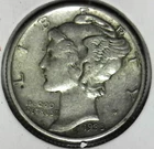 Very Nice 1935  Mercury head dime Great collector coin  Free ship in the USA