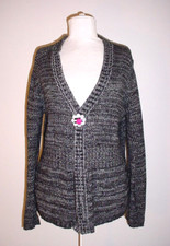 Christopher And Banks Cardigan Sweater Size Large Long Sleeve With Brooch