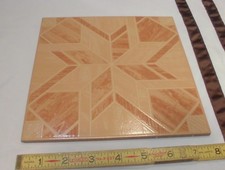 1 pc. Parquet Aspecto Madera: Azulejo Cerámico 8" X 8" por Interceramic Co. NUEVO