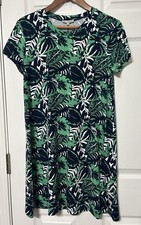 Mary Square Boutique Floral Havana Shift Dress Navy Blue Green NWT Size XS