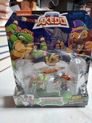 Legends Of Akedo Teenage Mutant Ninja Turtles Mini Michelangelo Vs Bebop,boxdam