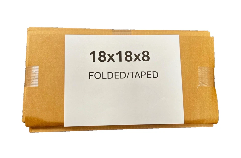 18" x 18" x 8" CARDBOARD BOX - 200 lb - 10 BOX BUNDLE - Image 3 of 4