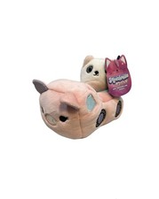 Squishmallows Squishville 2  Charlie Terrier Dog  Peter Pig Vehicle Truck Set
