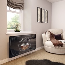Glass Radiator Cover Printed - Mocha Coffee - Made By Premier Range