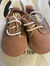 Piper Finn Baby/toddler Pink Sequin Leather Shoes Bnwt