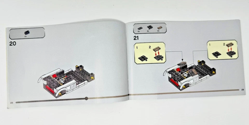 Lego Speed Champions 76908 Lamborghini Countach Instructions Manual Booklet Only - Image 2 of 3