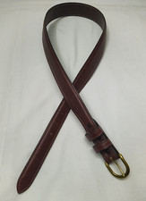 Sonoma California Brown Leather Strap Buckle Women Belt - Made in USA - Size 32