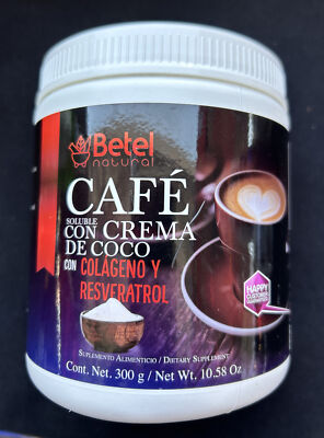 Premium Instant Coffee with Resveratrol and Collagen - Colageno y Resveratrol