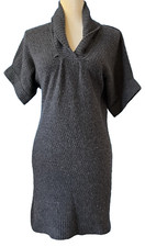 PHOEBE & LOLA Vintage Women’s Gray 100% Cashmere Sweater Dress Size XS
