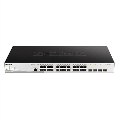 D-Link DGS-1210/ME Metro Gigabit Smart+ Switch, 24x RJ-45, 4x SFP, PoE+