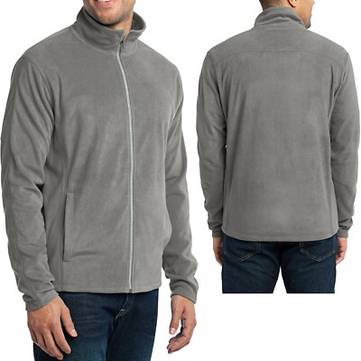 MENS Polar Micro Fleece Full Zip Jacket with Pockets Winter Warm XS-XL 2X 3X 4X