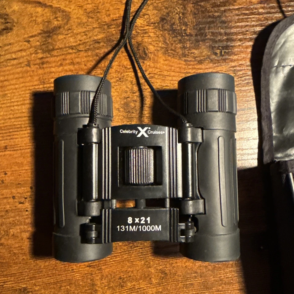 Celebrity X Cruises Binoculars Compact 8x21 Small Lightweight W/ Pouch - Image 2 of 4