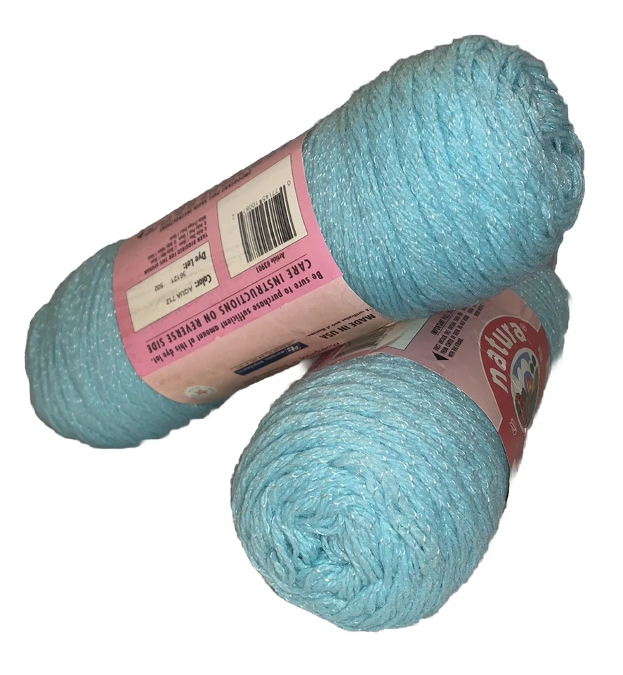 LOTE DE 2 HILOS Natura WINTUK POMPADOUR Ultra Suave Bebé “Aqua” Descatalogado Foto 2 de 4