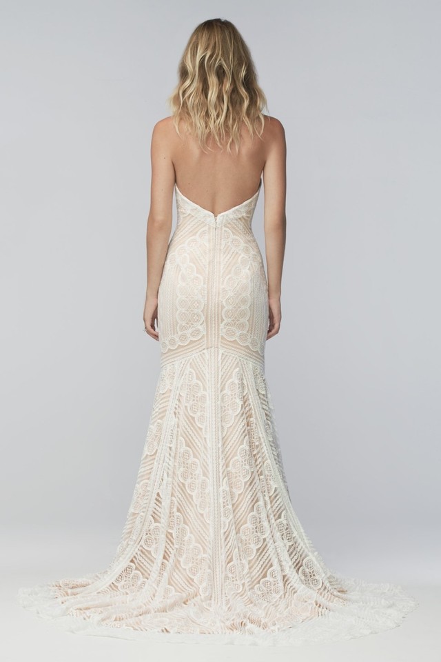 WEDDING DRESS WTOO BY WATTERS BETTY LACE PEARL ALMOND SWEETHEART ...