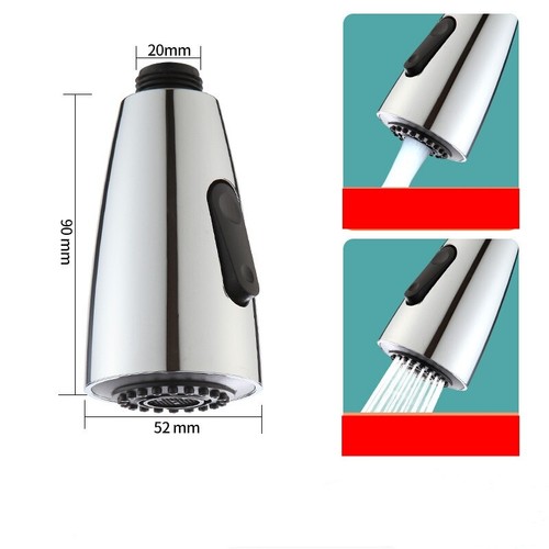 Kitchen Tap Pull Out Spray Head Replacement Faucet Sprayer Mixer Shower Head - Picture 11 of 14