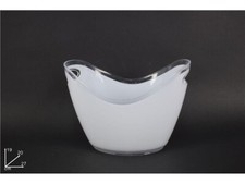 Secchiello Ovale Portaghiaccio Porta Ghiaccio Bianco dfh