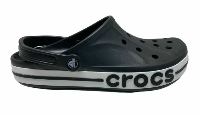 Crocs 205089-066 Unisex Bayaband Clog Size 12 - Black/White Crocs 205089-066 Unisex Bayaband Clog Size 12 - Black/White
