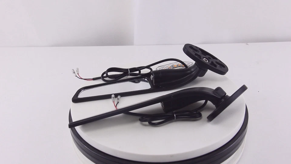 Espejo retrovisor lateral Winglets Wind Winglets con luz LED blanca para Honda CBR1000RR Foto 2 de 4