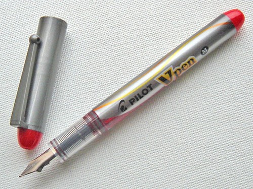 Set of 7 x PILOT Pre-inked Disposable V Fountain Pens, SVP-4M - Picture 4 of 6