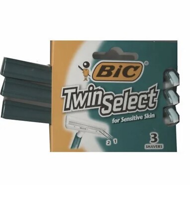 New BiC 3 Twin Select Razor for Sensitive Skin