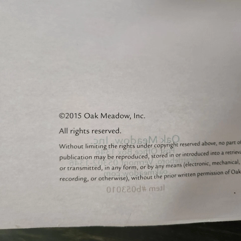 Oak Meadow 5th Grade Science, United States History 2015 Curriculum Books - Image 4 of 4