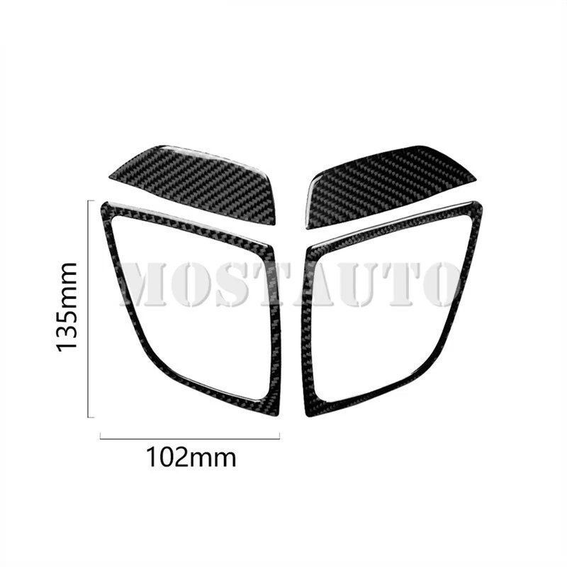 For Mazda 3 Carbon Fiber Dashboard Side Air Vent Outlet Cover Trim 2014-2018 - image 2 of 4