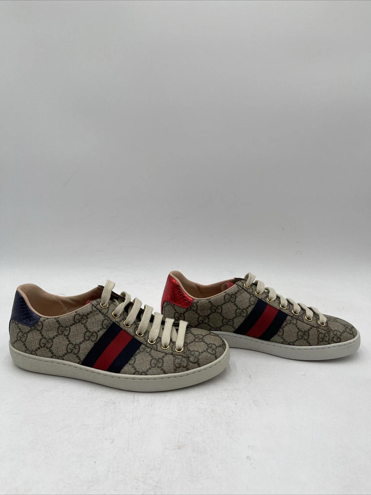 Baskets GUCCI Ace GG Supreme beige/noir/rouge pointure 35,5