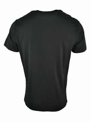 VERSACE JEANS VJ TIGER SILVER FOIL PRINT T SHIRT-BLACK. | eBay