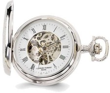 Charles Hubert Chrome-finish White Dial Pocket Watch XWA1914